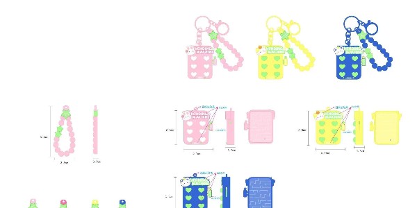 12-15欧啰拉解压萌宠钥匙扣设计图稿发布